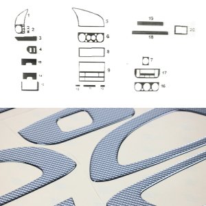 BMW 3 SERIES E36 Dashboard Kit - Omac - 20 Pcs - Carbon Look - '92-'98